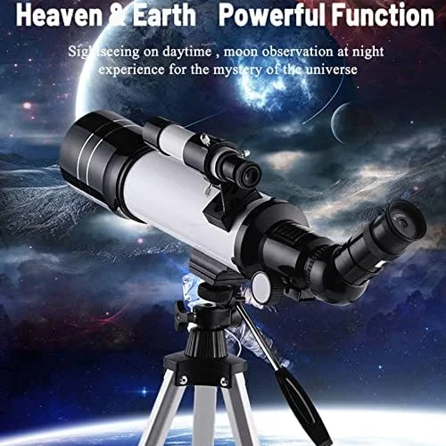 تلسکوپ LSLYTQ، دهانه 70 میلی‌متری، فاصله کانونی 400 میلی‌متری، تلسکوپ شکست نور نجومی برای مبتدیان، تلسکوپ مسافرتی با کیف حمل و سه پایه