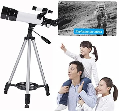 تلسکوپ LSLYTQ، دهانه 70 میلی‌متری، فاصله کانونی 400 میلی‌متری، تلسکوپ شکست نور نجومی برای مبتدیان، تلسکوپ مسافرتی با کیف حمل و سه پایه