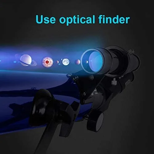 تلسکوپ شکستنی با دهانه 70 میلی‌متری برای کودکان و مبتدیان، تلسکوپ مسافرتی با کیف حمل، سه‌پایه با ارتفاع قابل تنظیم، جمع و جور و قابل حمل