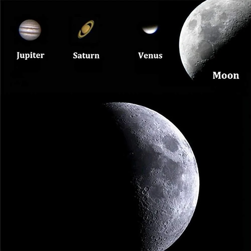تلسکوپ LSLYTQ با دهانه 76 میلی‌متری و فاصله کانونی 700 میلی‌متری، تلسکوپ بازتابی برای مبتدیان با 3 چشمی H20mm H12.5Mm H4mm، عالی برای کاوش فضا، ماه و ستارگان