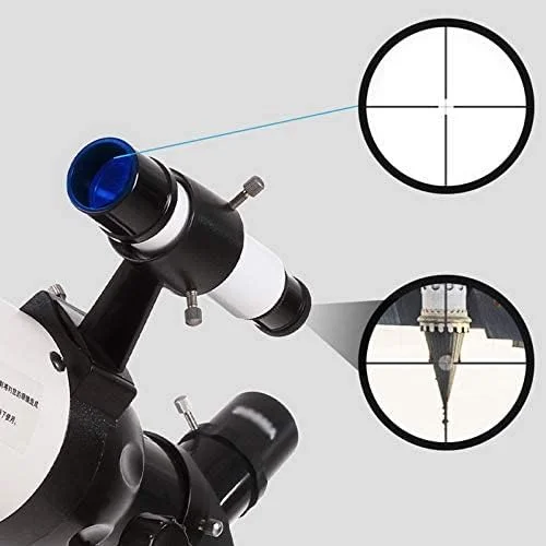 تلسکوپ نجومی شکستنی با دهانه 80 میلی‌متری، تلسکوپ مسافرتی با کیف حمل، سه پایه با ارتفاع قابل تنظیم، جمع و جور و قابل حمل، برای کودکان و مبتدیان