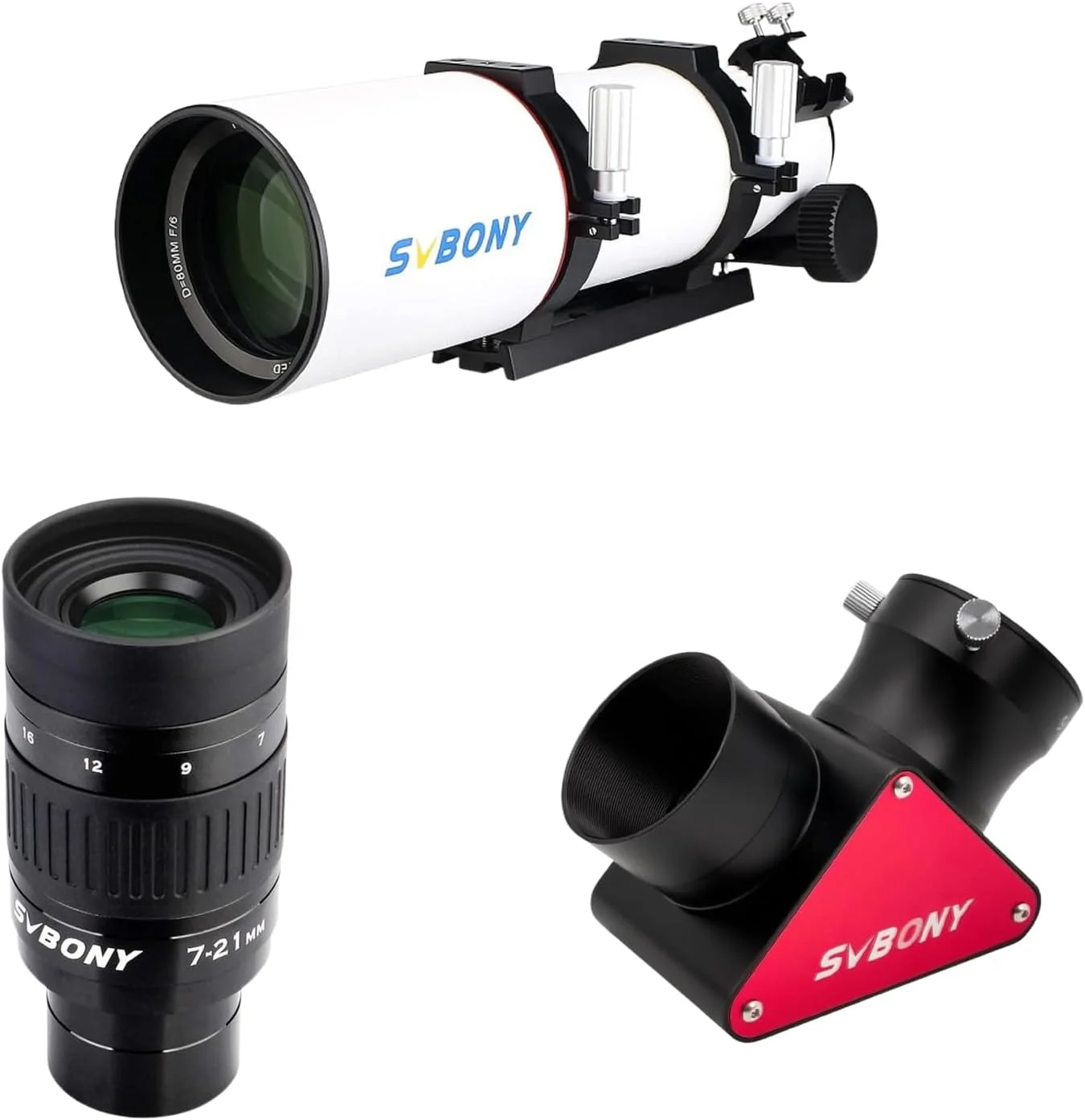 کیت رصد تلسکوپ 80 میلی‌متری APO مدل SV550