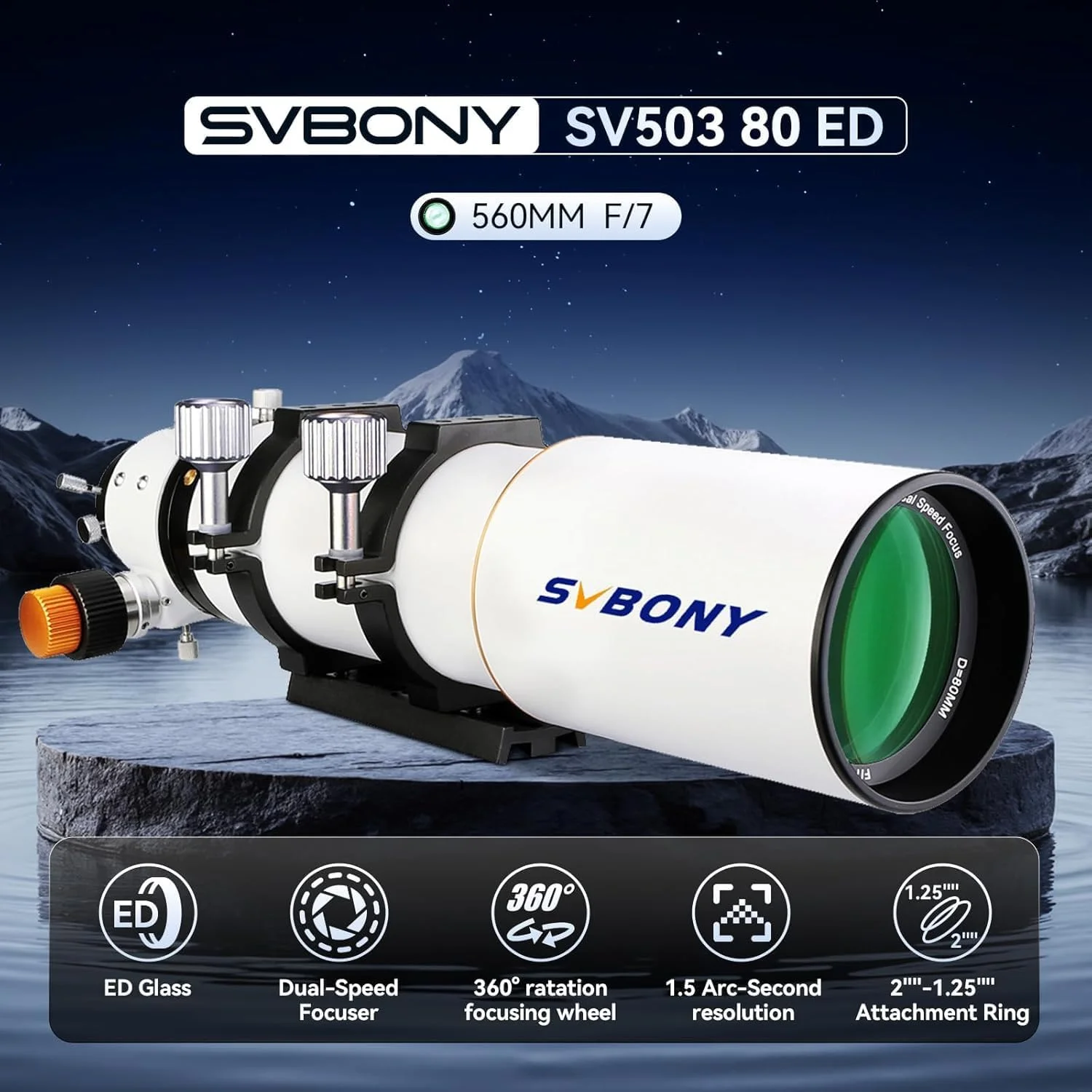 کیت تصویربرداری سیاره ای SV503 80mm کیت تصویربرداری سیاره ای SV503 80mm