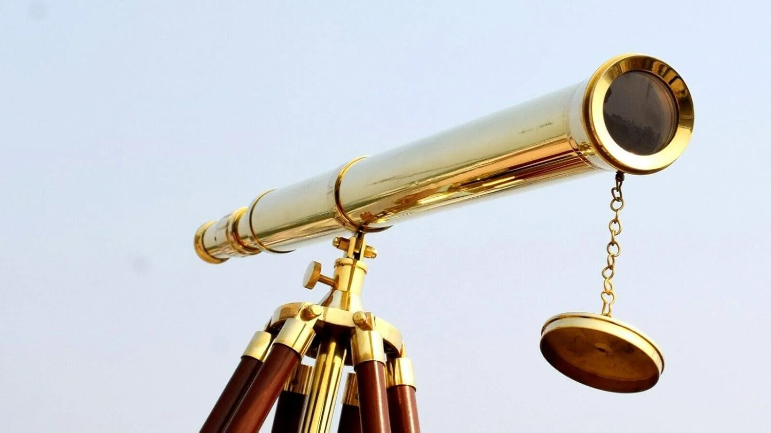 تلسکوپ ایستاده برنجی 162 سانتی‌متری مدل ناخدا با پایه سه‌پایه