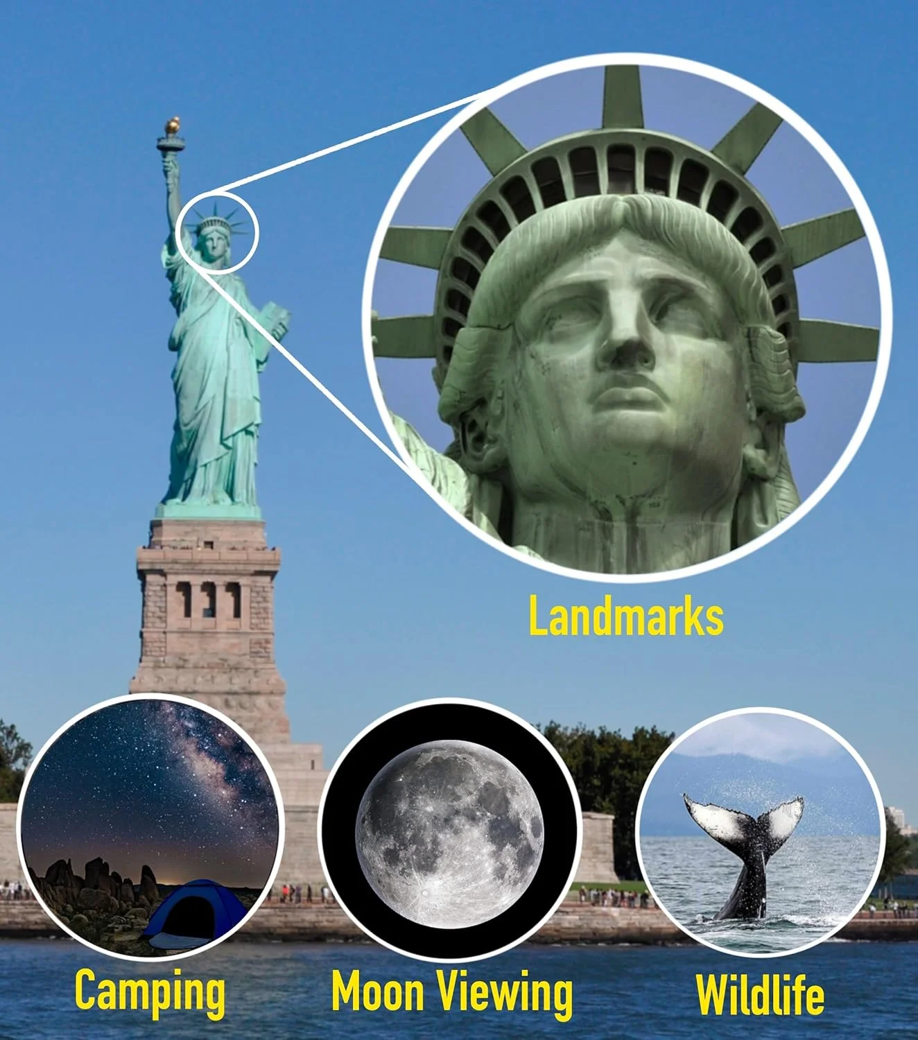 تلسکوپ SpectrumOI برای کودکان و بزرگسالان، هدیه ای مناسب برای نجوم کودکان 8-12 سال - شکست نوری ممتاز با دیافراگم 70 میلی متر به همراه کیف حمل و نگهدارنده تلفن