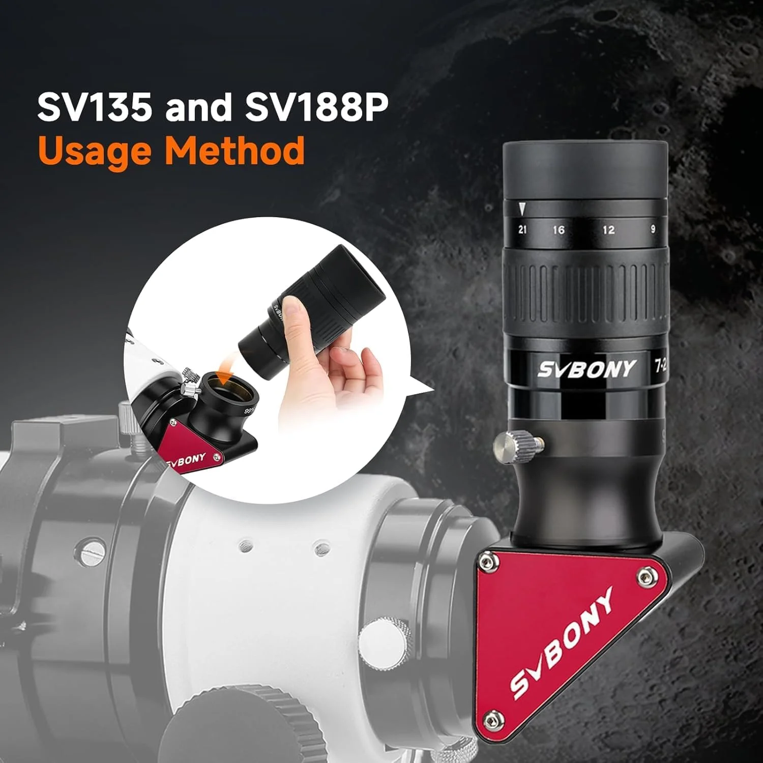 کیت رصد تلسکوپ 80 میلیمتری APO مدل SV550 کیت رصد تلسکوپ 80 میلیمتری APO مدل SV550