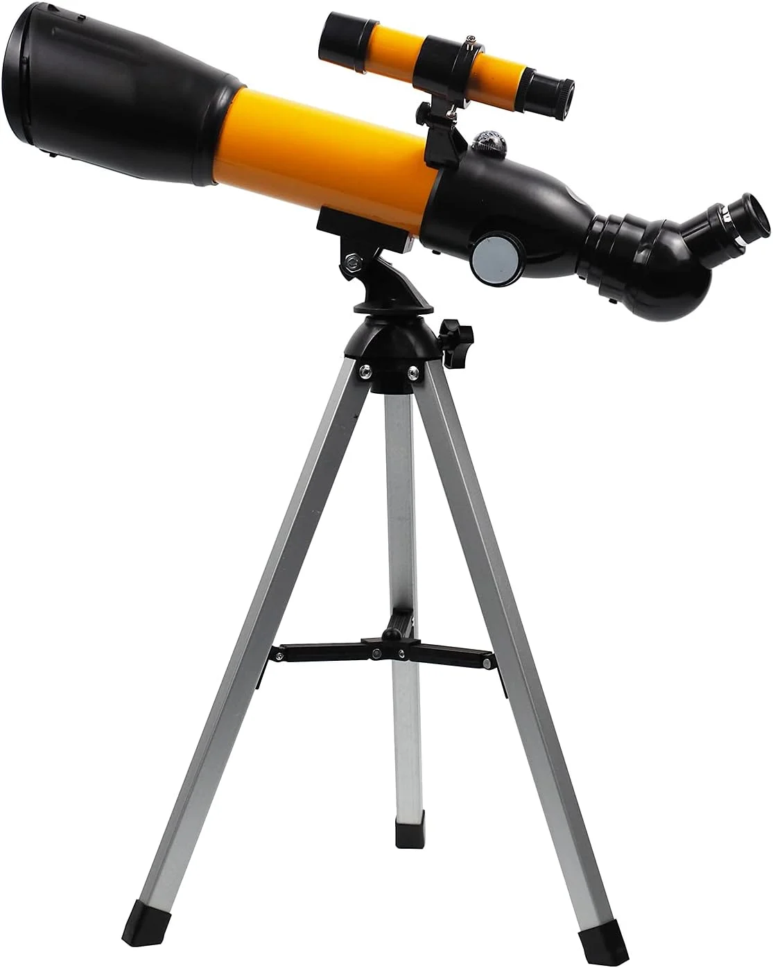 تلسکوپ نجومی 90X HD تک چشمی انکساری، تلسکوپ مبتدی مناسب کودکان به همراه یابنده 5×24، سه پایه و قطب نما برای تماشای ستارگان، تماشای پرندگان و کمپینگ