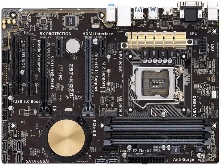 مادربرد رومیزی برای Z97-K R2.0 LGA 1150 DDR3 i7 i5 i3 CPU 32G SATA3 USB2.0 UBS3.0 تست شده کامل مادربرد رومیزی برای Z97-K R2.0 LGA 1150 DDR3 i7 i5 i3 CPU 32G SATA3 USB2.0 UBS3.0 تست شده کامل