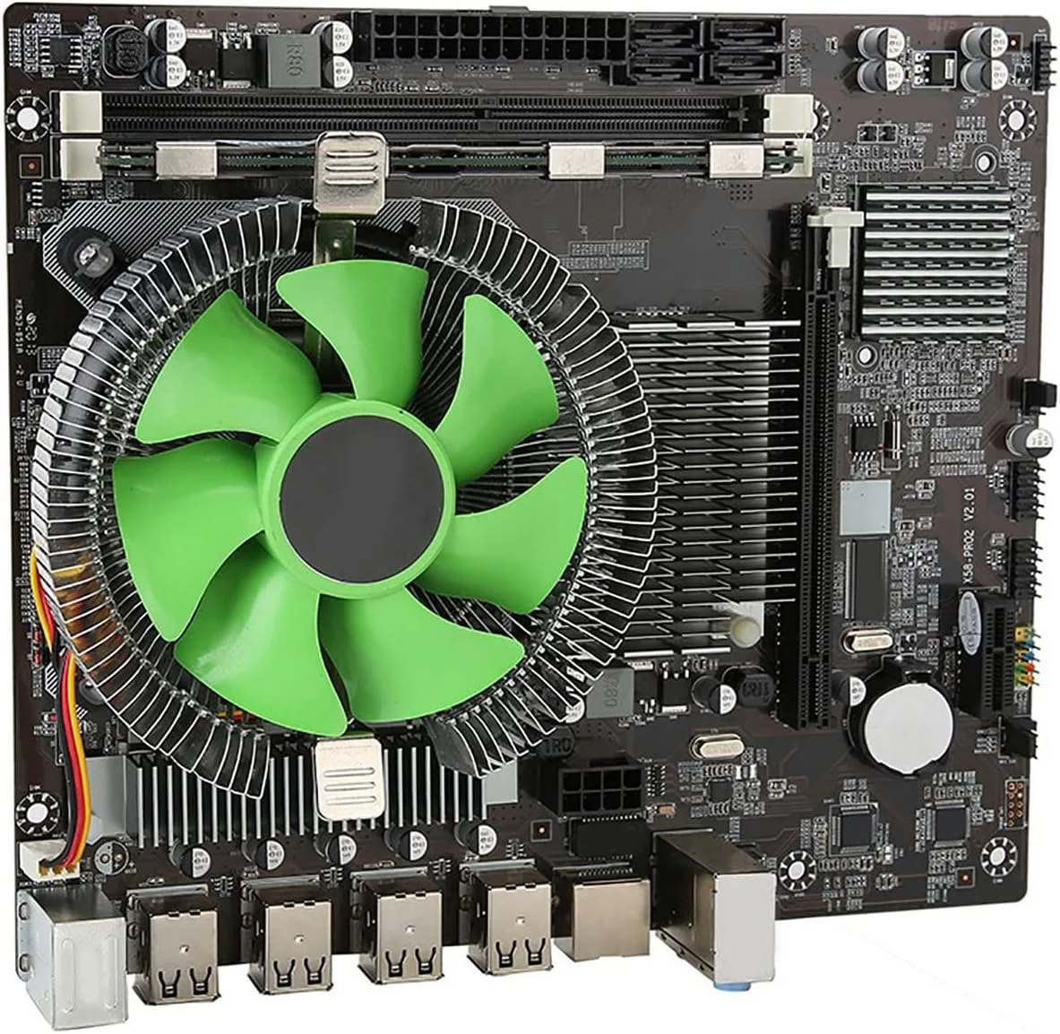 مادربرد کامپیوتر رومیزی Pilipane X58 به همراه پردازنده X5650 و حافظه 8 گیگابایتی، مجموعه مادربرد LGA 1366 و مجموعه مادربرد کامپیوتر رومیزی، مادربرد کامپیوتر رومیزی گیمینگ