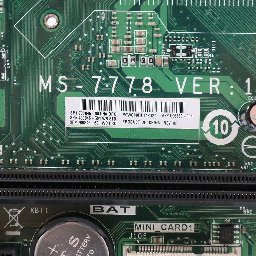 مادربرد کامپیوتر رومیزی پرو 3400 3515 مدل MS-7778 700846-001 696333-001 FM2 تست شده مادربرد کامپیوتر رومیزی پرو 3400 3515 مدل MS-7778 700846-001 696333-001 FM2 تست شده