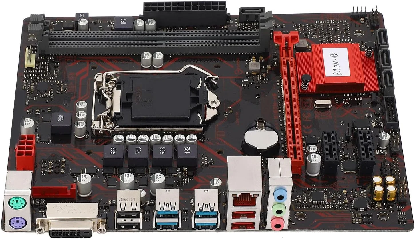 مادربرد رومیزی M ATX با اسلات پردازنده PCI E 3.0 LGA 1151 و دو اسلات حافظه DDR4 به همراه رابط DVI برای پردازنده های Core i7 i5 i3 Pentium Celeron 14nm