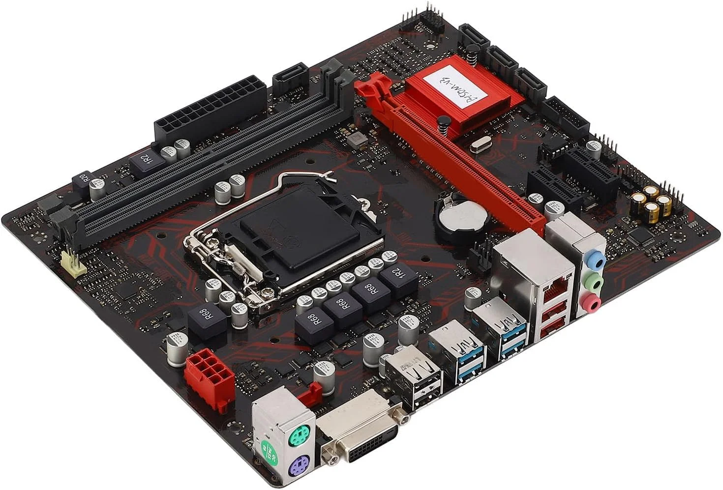 مادربرد رومیزی M ATX با اسلات پردازنده PCI E 3.0 LGA 1151 و دو اسلات حافظه DDR4 به همراه رابط DVI برای پردازنده های Core i7 i5 i3 Pentium Celeron 14nm