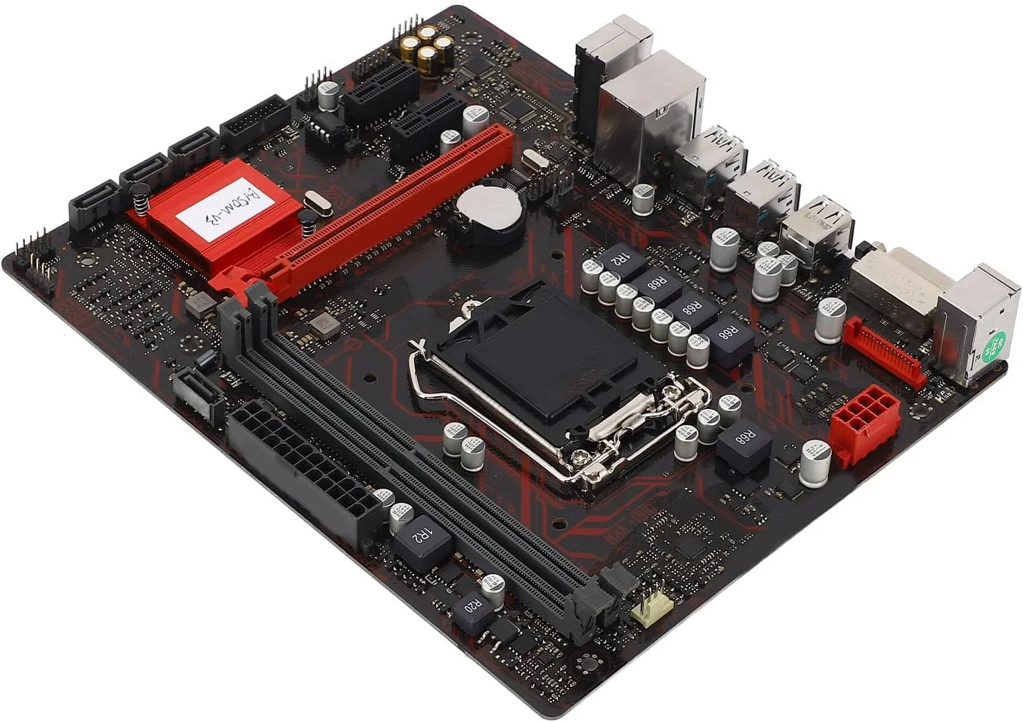 مادربرد رومیزی M ATX با اسلات پردازنده PCI E 3.0 LGA 1151 و دو اسلات حافظه DDR4 به همراه رابط DVI برای پردازنده های Core i7 i5 i3 Pentium Celeron 14nm