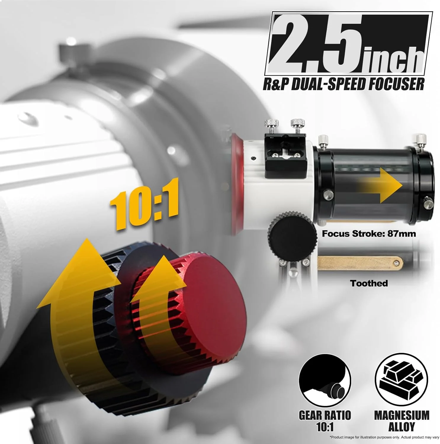 تلسکوپ شکستی آپوکروماتیک سه تایی SVBONY SV550 APO 122mm F7، همراه با مینی تلسکوپ راهنما SV165 و دوربین تلسکوپ SV905C