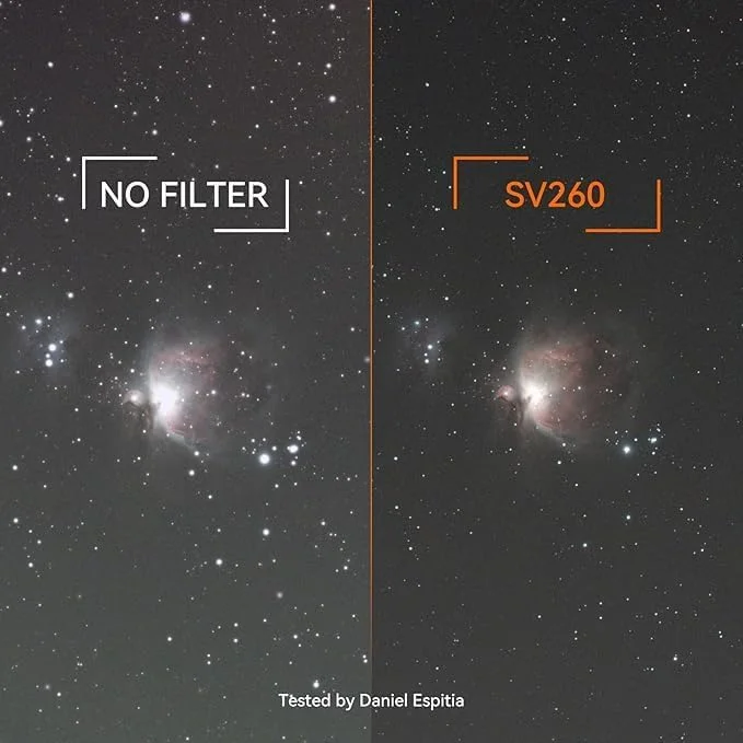 فیلتر تلسکوپ SVBONY SV260 2 اینچی با تلسکوپ رفرکتور SV503 با فلتنر میدان داخلی