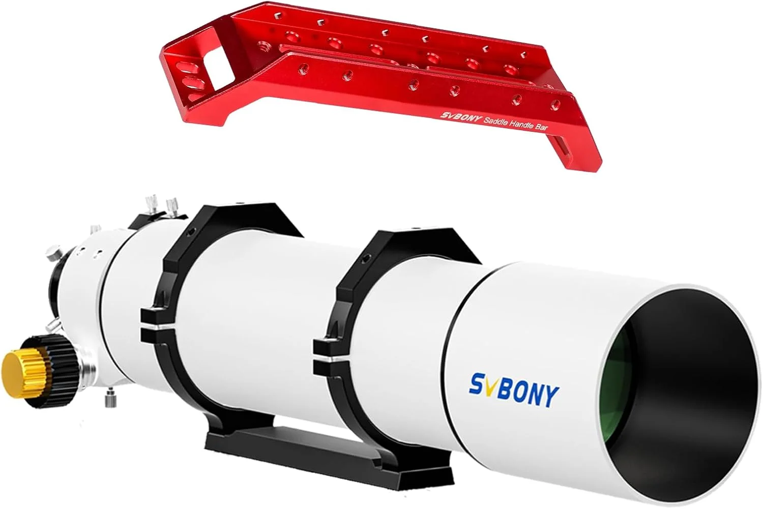 تلسکوپ SVBONY SV48P برای بزرگسالان، قدرت بالا، دهانه بزرگ 102 میلی‌متری، Refractor OTA به همراه دسته SV211 203 میلی‌متری، براکت نصب، تلسکوپ نجومی برای رصد اعماق آسمان
