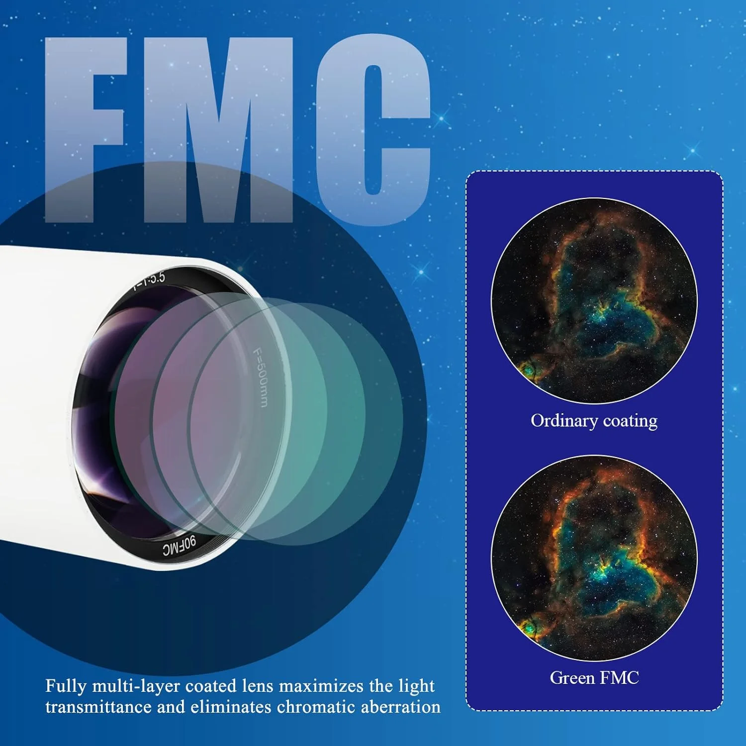 مجموعه تلسکوپ ۹۰ میلیمتری SVBONY SV48P به همراه سهپایه SVBONY SA402 و آینه قطری دیالکتریک SV188P مجموعه تلسکوپ ۹۰ میلیمتری SVBONY SV48P به همراه سهپایه SVBONY SA402 و آینه قطری دیالکتریک SV188P