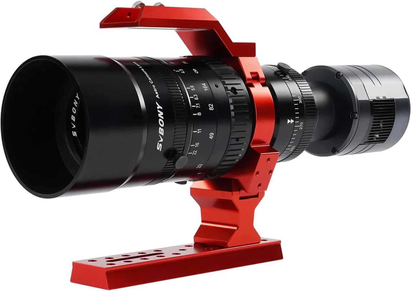 دوربین خنک کننده SVBONY SV405CC، دوربین رنگی 11.7 مگاپیکسلی CMOS برای اعماق آسمان با پوشش AR به همراه تلسکوپ شکستی APO پتزوال 54 میلی‌متری SV555 برای عکاسی نجومی، سازگاری با فول فریم، لنز دوربین SLR