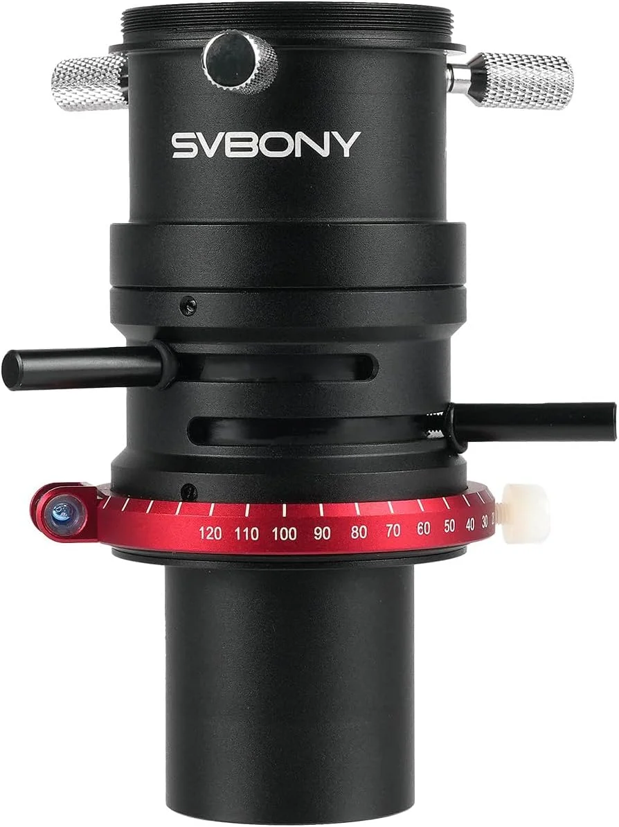 تصحیح کننده پراکندگی اتمسفری SVBONY SV199، 1.25 اینچ ADC برای مشاهده و تصویربرداری سیارات و ماه، لوازم جانبی تلسکوپ با تراز حبابی