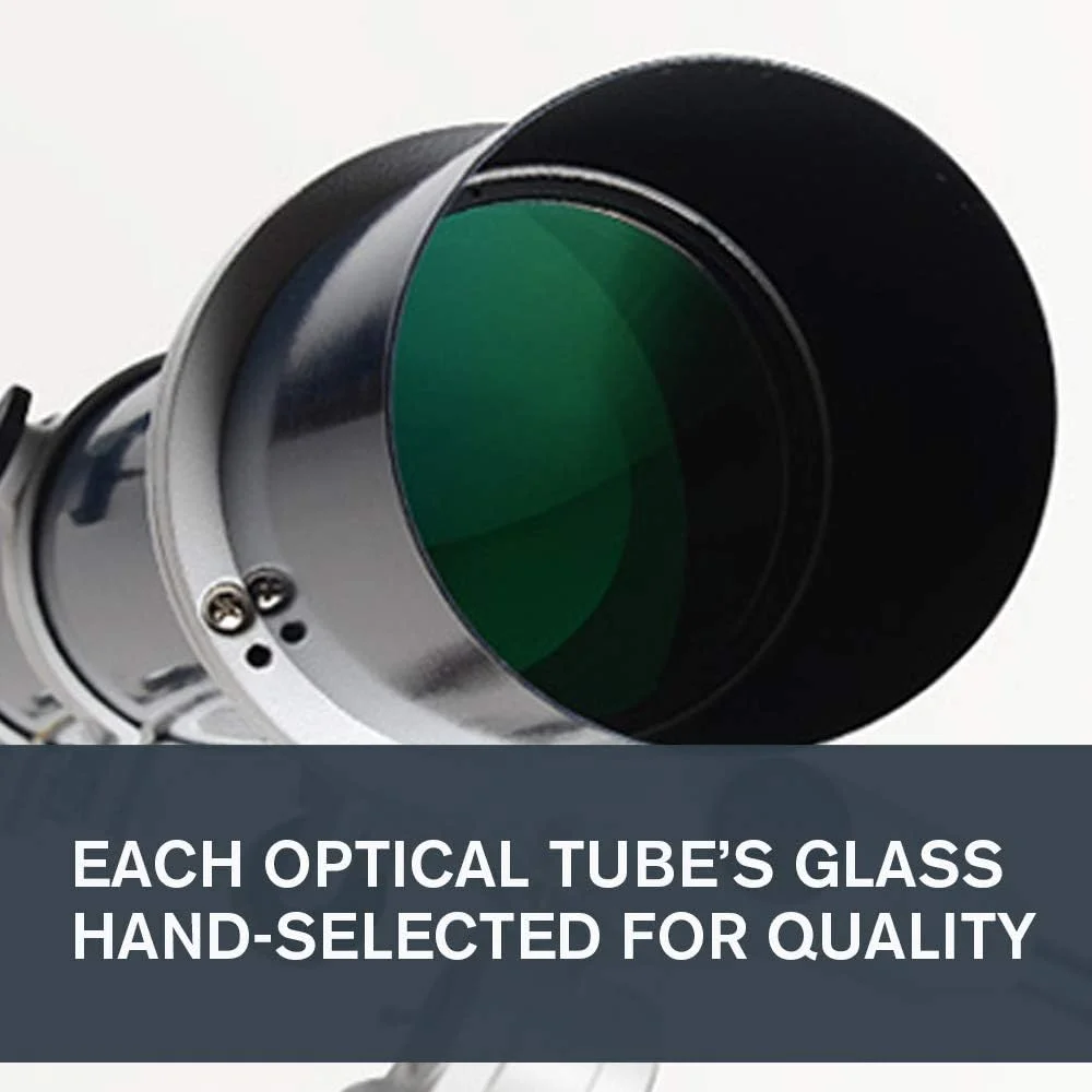 تلسکوپ شکستنی سلسترون Omni XLT 102 - تلسکوپ شکستنی دستی با پوشش های نوری XLT - پایه استوایی آلمانی EQ دستی با دایره های تنظیم و کنترل حرکت آهسته - شامل لوازم جانبی