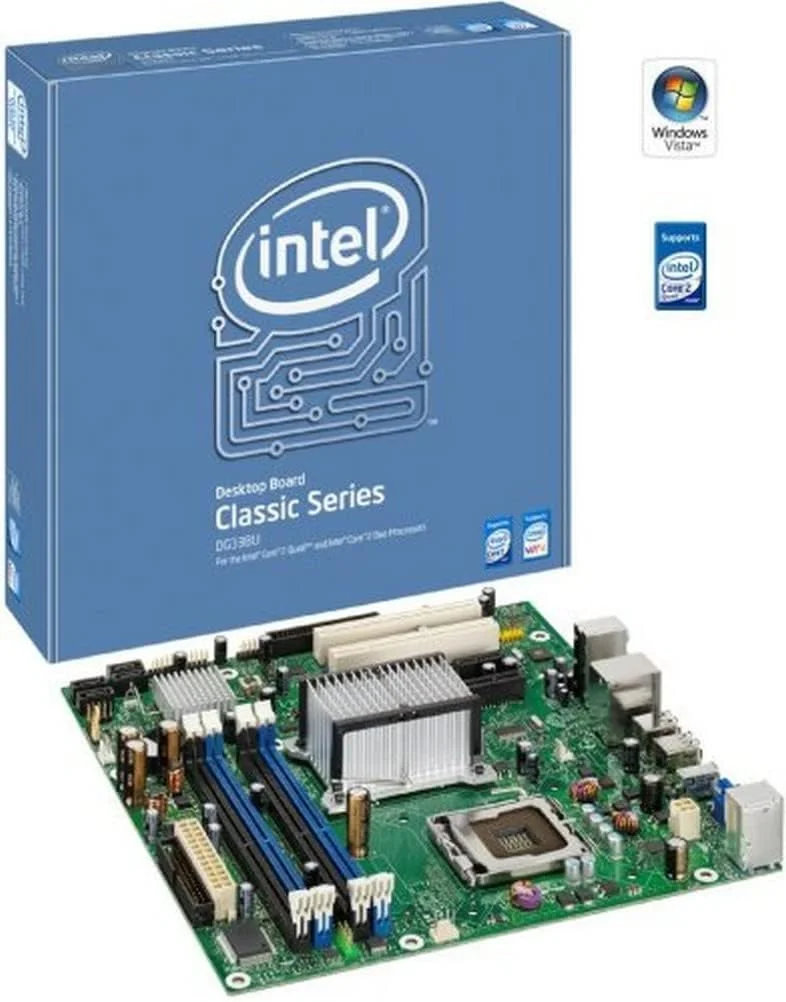 مادربرد رومیزی اینتل مدل BOXDG33BUC سری کلاسیک G33 uATX DDR2 800 با گرافیک اینتل PCI-Express X16 FSB 1333MHz LGA775 - نسخه خرده فروشی مادربرد رومیزی اینتل مدل BOXDG33BUC سری کلاسیک G33 uATX DDR2 800 با گرافیک اینتل PCI-Express X16 FSB 1333MHz LGA775 - نسخه خرده فروشی