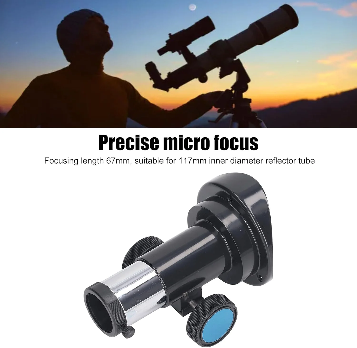 نشیمنگاه فوکوس تلسکوپ 80 میلیمتری، متمرکز کننده تلسکوپ نجومی بازتابی، دنده متمرکز کننده توسعه فوکوس دندانهدار برای چشمی رابط 1.25 اینچی نشیمنگاه فوکوس تلسکوپ 80 میلیمتری، متمرکز کننده تلسکوپ نجومی بازتابی، دنده متمرکز کننده توسعه فوکوس دندانهدار برای چشمی رابط 1.25 اینچی