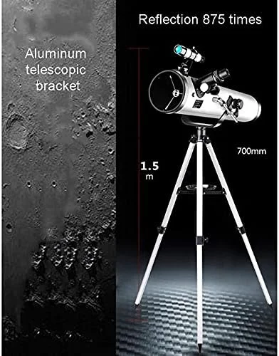 تلسکوپ نجومی LSLYTQ با طول کانونی 700 میلی‌متر، تلسکوپ ایده‌آل قابل تنظیم برای مبتدیان و بزرگسالان