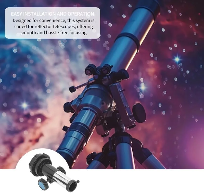 فوکوس کننده تلسکوپ، صندلی فوکوس شکست نور 80 میلیمتری با لوله فوکوس دندانهدار، رابط چشمی 1.25 اینچی، فوکوس کننده تلسکوپ نجومی بازتابی، برای فوکوس روان روی تلسکوپهای بازتابی فوکوس کننده تلسکوپ، صندلی فوکوس شکست نور 80 میلیمتری با لوله فوکوس دندانهدار، رابط چشمی 1.25 اینچی، فوکوس کننده تلسکوپ نجومی بازتابی، برای فوکوس روان روی تلسکوپهای بازتابی