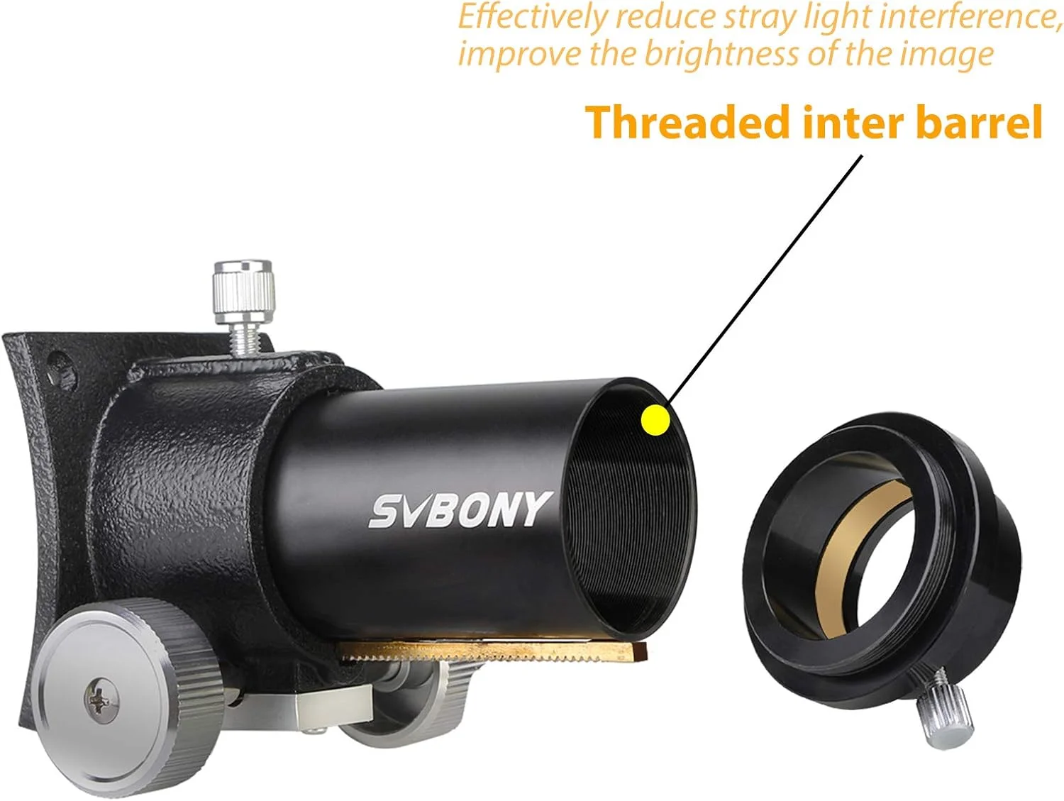 فوکوسر دنده شانه ای SVBONY SV181، 1.25 اینچ، فوکوسر بازتابی نیوتنی برای تلسکوپ بازتابی نیوتنی