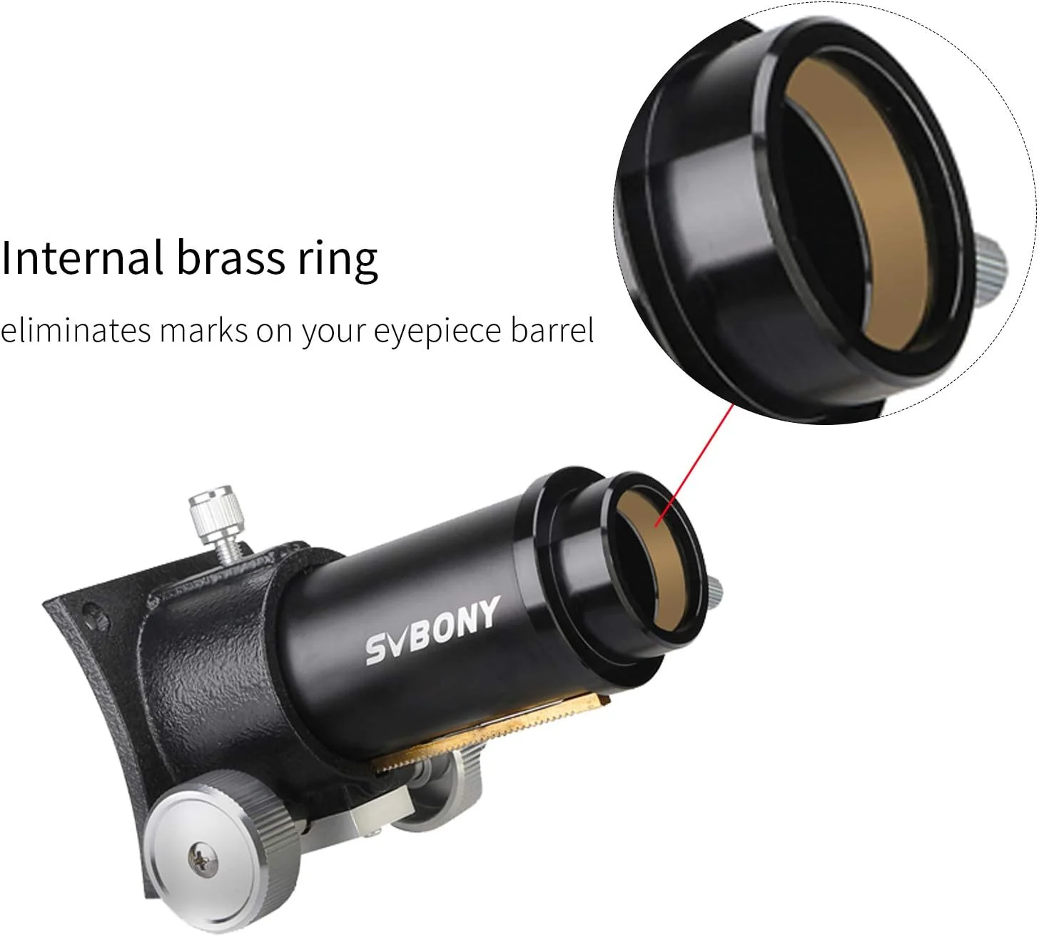 فوکوسر دنده شانه ای SVBONY SV181، 1.25 اینچ، فوکوسر بازتابی نیوتنی برای تلسکوپ بازتابی نیوتنی