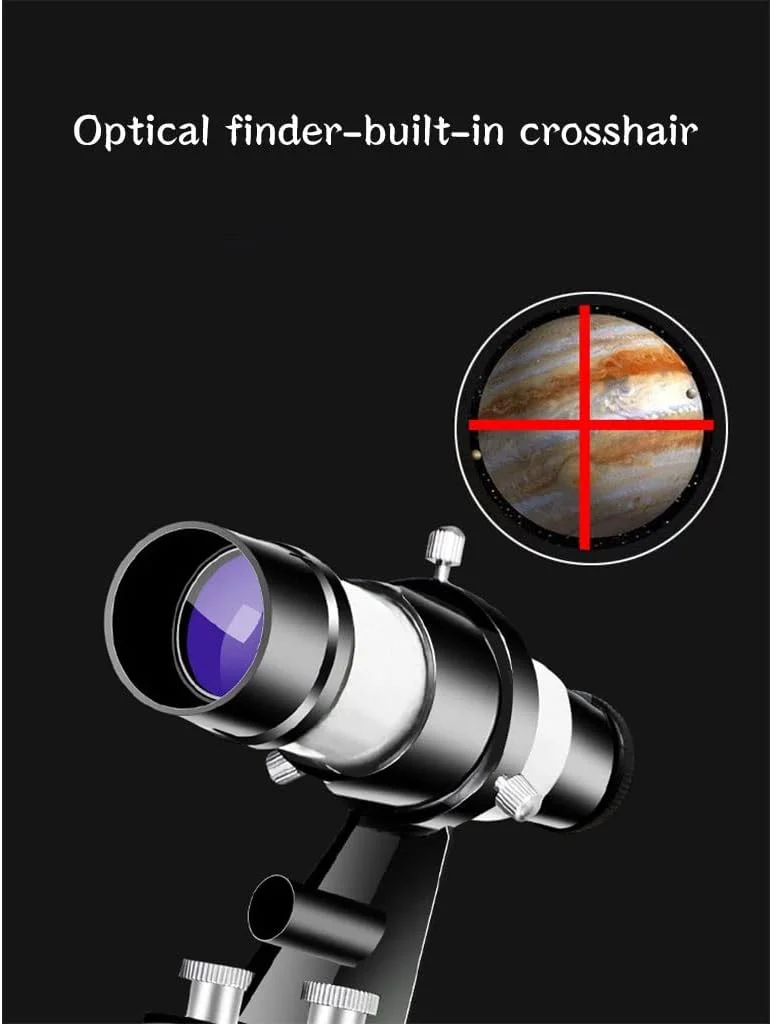 تلسکوپ بازتابی نجومی LSLYTQ با دهانه 114 میلی‌متر، پایه AZ 700 میلی‌متری، تلسکوپ‌های قابل تنظیم و قابل حمل با آداپتور تلفن