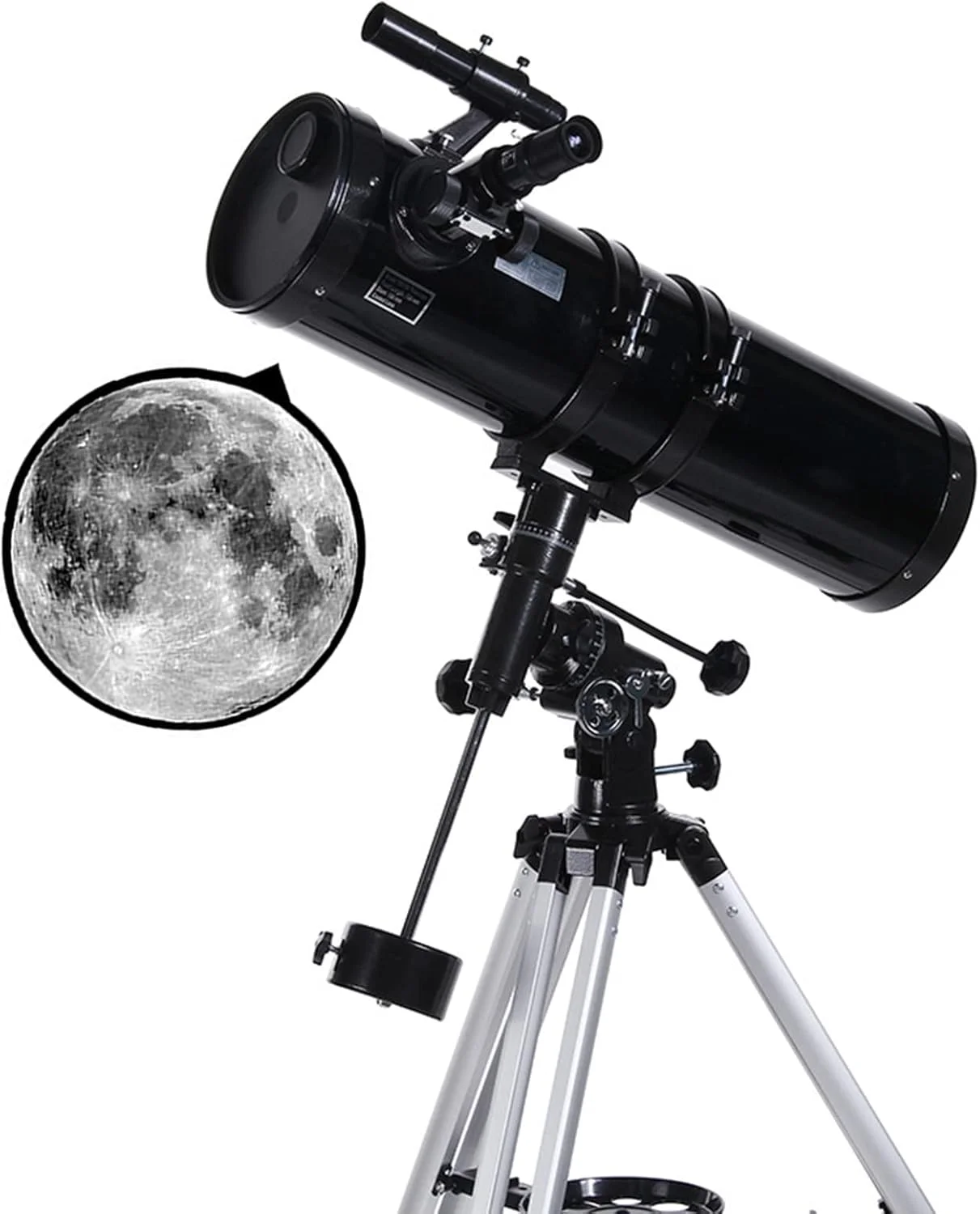 تلسکوپ نجومی حرفه ای، 750x150mm با فاصله کانونی بلند و دهانه بزرگ به همراه پایه استوایی