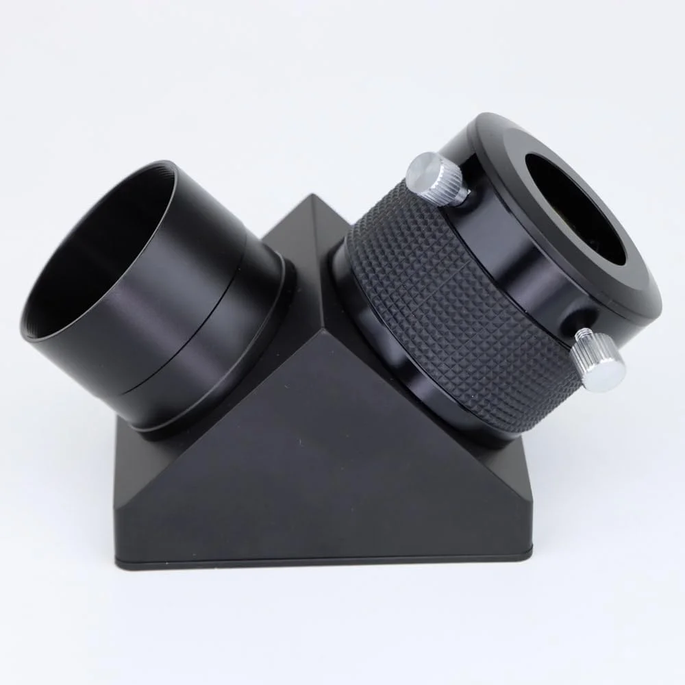 آینه قطری 2 اینچی زنیت با پوشش دی‌الکتریک برای تلسکوپ نجومی شکستی با بازتاب 99% به همراه اتصالات زاویه 90 درجه