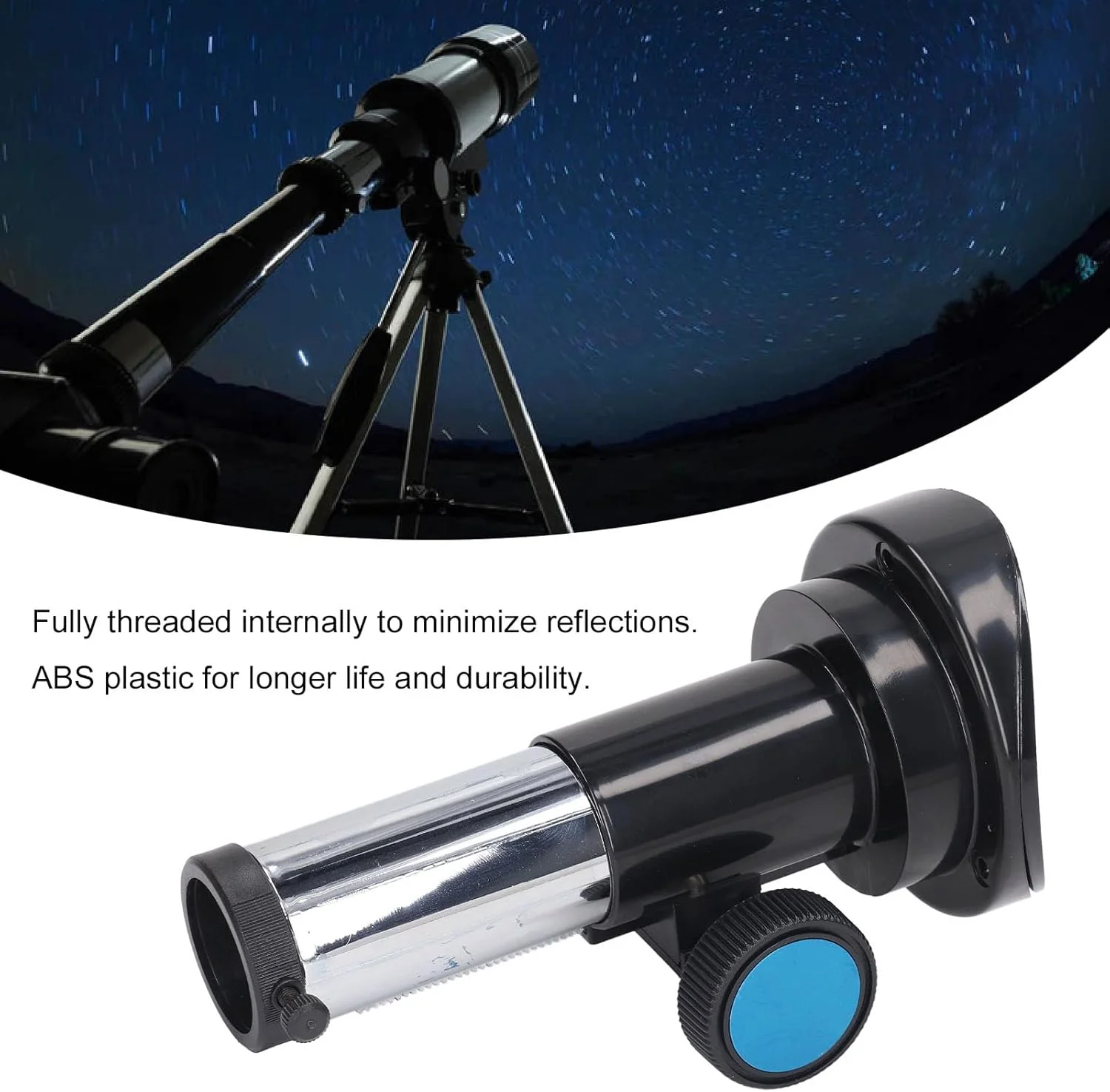 نشیمنگاه فوکوس تلسکوپ بازتابی 102 میلی‌متری، دنده فوکوس تلسکوپ، نشیمنگاه فوکوس بازتابی تلسکوپ نجومی برای چشمی با رابط 1.25 اینچی