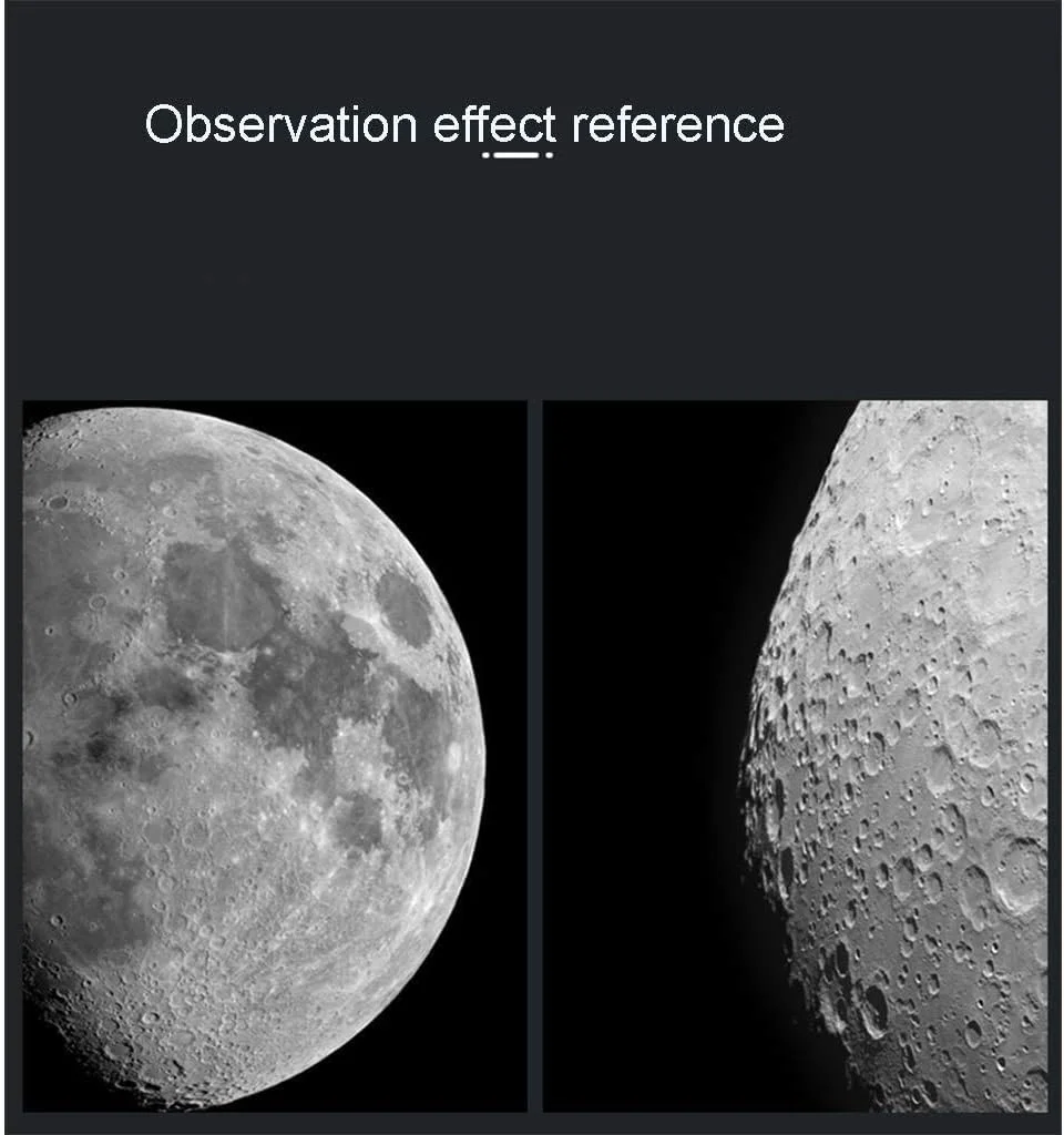 تلسکوپ فضایی LSLYTQ برای نجوم، تلسکوپ قابل حمل - نصب و استفاده آسان - ایده آل برای افراد مبتدی - تلسکوپ نجومی برای ماه و تماشای ستارگان