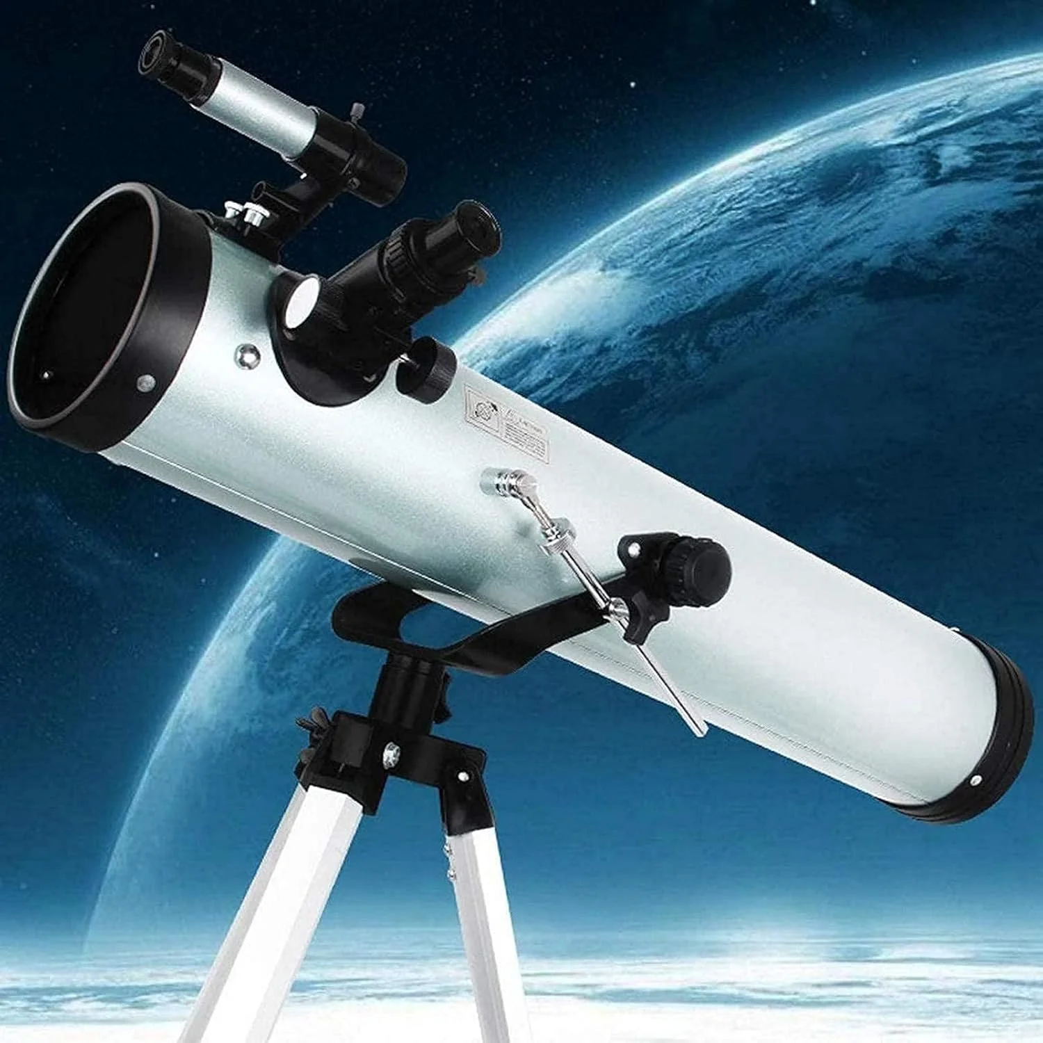 تلسکوپ نجومی به روز شده 2021، کالیبر 125 میلی‌متر، طول کانونی 700 میلی‌متر، تلسکوپ بازتابی برای مبتدیان نجوم و کودکان به همراه سه پایه قابل تنظیم