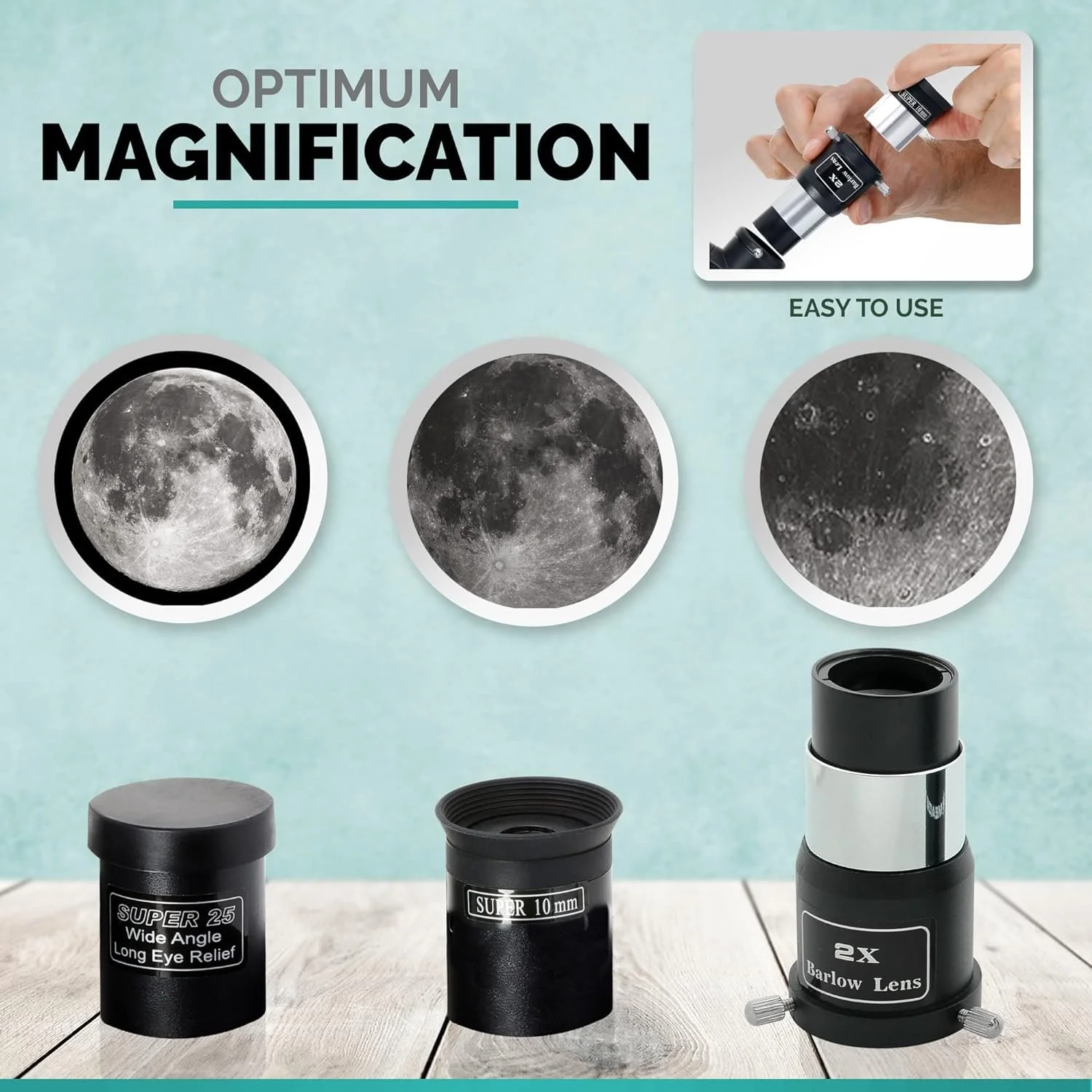 تلسکوپ بازتابی EQ آم اسکوپ با پایه استوایی، دیافراگم 130 میلی‌متری، فاصله کانونی 650 میلی‌متری، سه‌پایه استیل ضد زنگ و یابنده نقطه قرمز