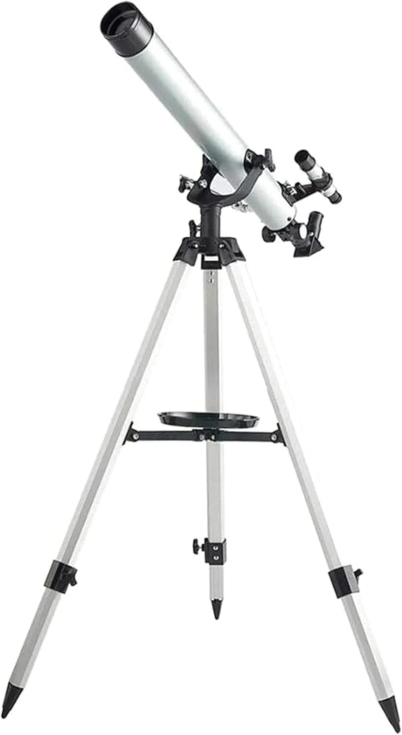 تلسکوپ نجومی LSLYTQ، 700/70 میلی‌متری حرفه‌ای 525X بازتابی، تلسکوپ‌های تک چشمی با سه‌پایه، 3 چشمی و یابنده