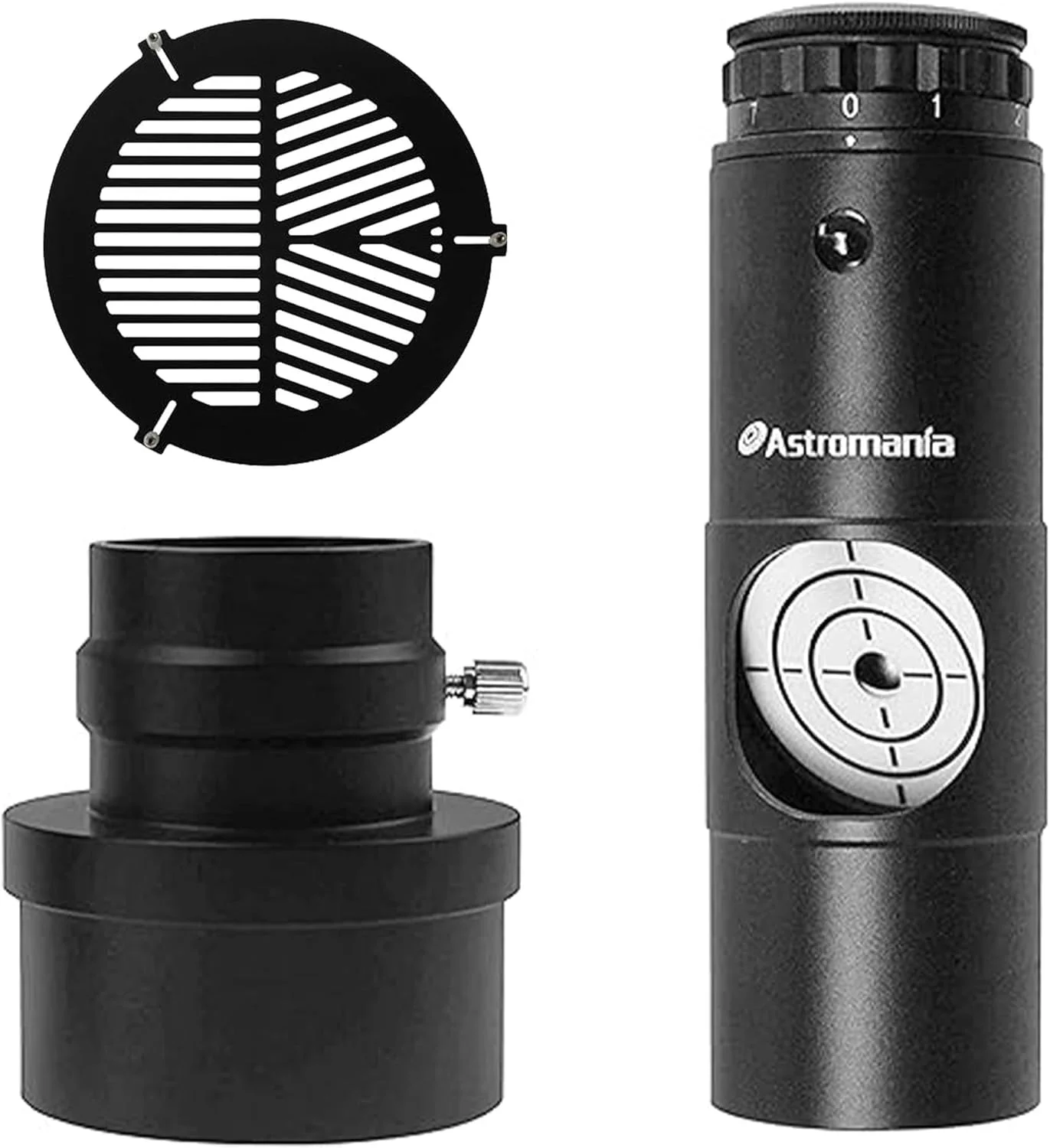 ماسک باهتینوف Astromania FM200mm برای لوله (OD) از 215mm-260mm - همراه با - لیزر کولیماتور 1.25 اینچی با آداپتور 2 اینچی