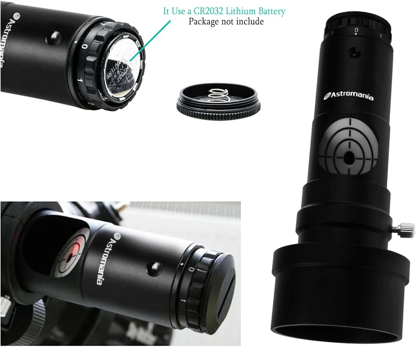 ماسک باهتینوف Astromania FM200mm برای لوله (OD) از 215mm-260mm - همراه با - لیزر کولیماتور 1.25 اینچی با آداپتور 2 اینچی