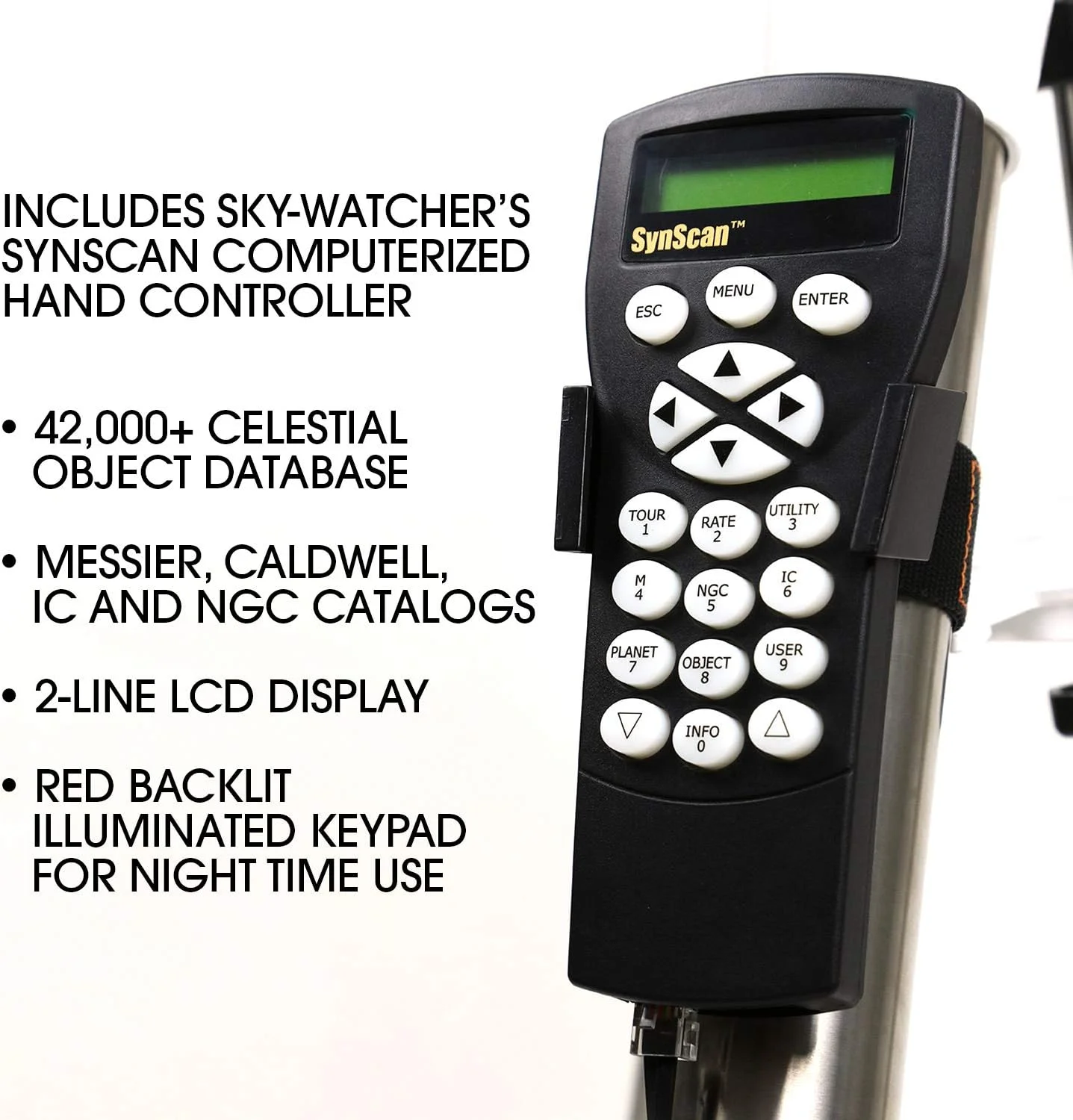 Sky-Watcher AZ-EQ5 – مقر استوایی آلمانی GoTo کامپیوتری، Alt-AZ تلسکوپ و تلسکوپ دوگانه OTA – کنترلر دستی کامپیوتری با پایگاه داده بیش از 42900 شی