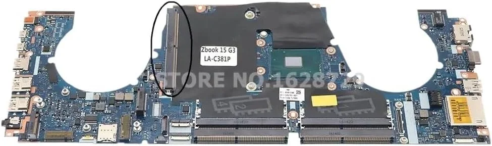 مادربرد لپ تاپ Zbook 15 G3 مدل APW50 LA-C381P 848300-601 848300-001 SR2FS I5-6440HQ با اسلات گرافیک (CPU I5-6300HQ)