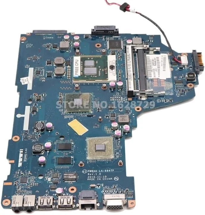 مادربرد LA-6847P Rev 1.0 MB K000114920 برای لپ تاپ Satellite A660 C660 DDR3 HD 5430 1G GPU (پردازنده I3) مادربرد LA-6847P Rev 1.0 MB K000114920 برای لپ تاپ Satellite A660 C660 DDR3 HD 5430 1G GPU (پردازنده I3)