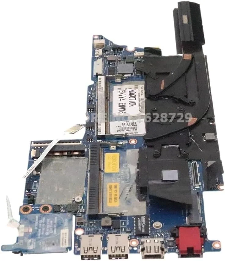 مادربرد لپ تاپ ENVY4 ENVY6 مدل SR0N6 I7-3517U HD7600M 1G + هیت سینک 708976-501 708976-001 QAU30 LA-8661P
