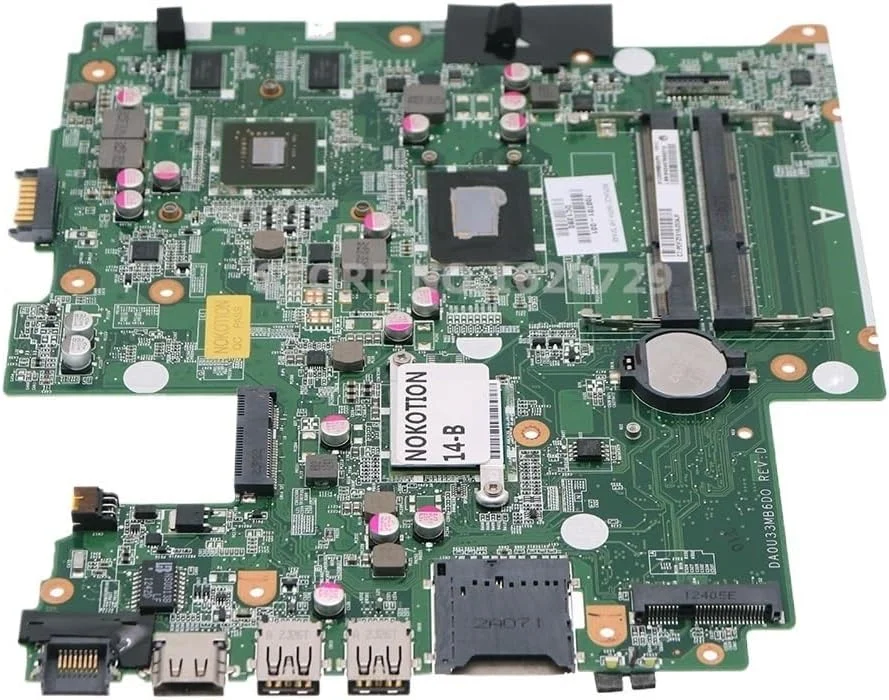 مادربرد لپ تاپ 14 اینچی سری Sleekbook مدل DA0U33MB6D0 با پردازنده I5-3317U و کارت گرافیک GT630M 1GB، شماره قطعه: 700701-001 700701-501
