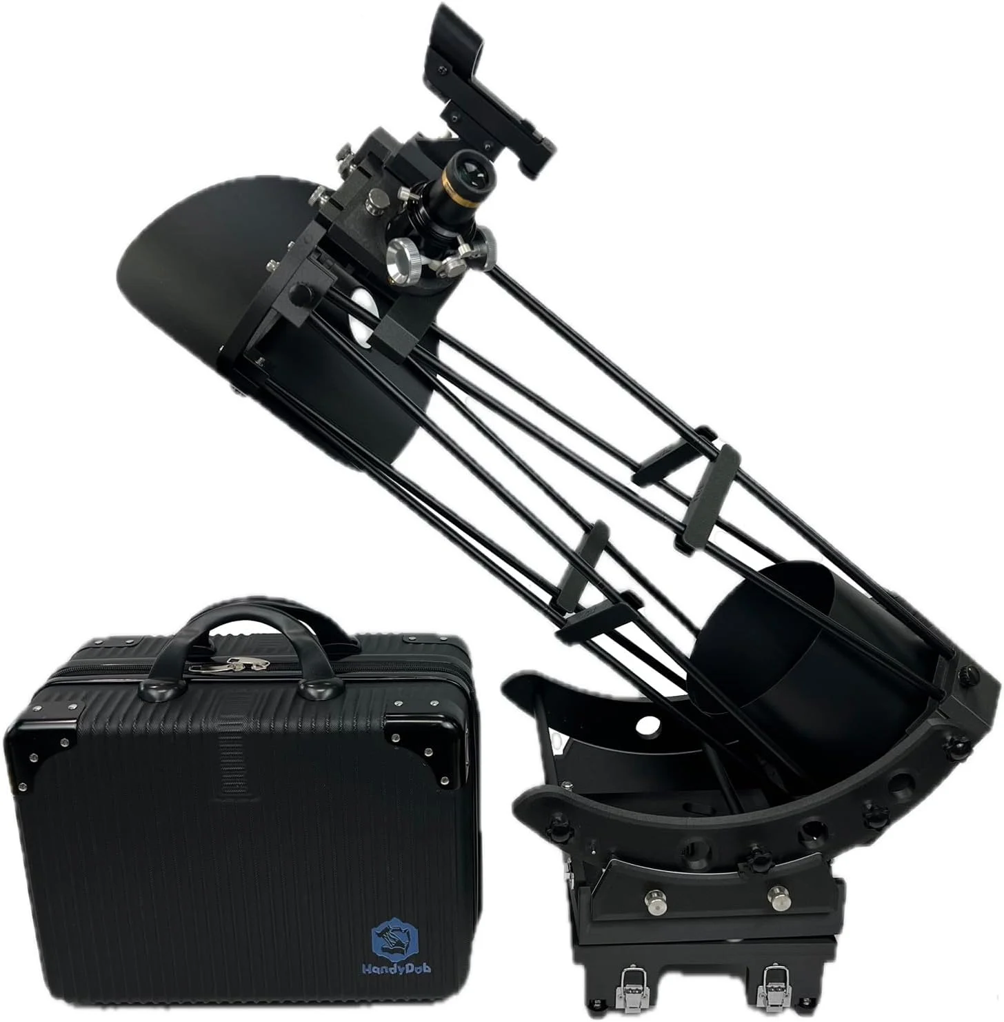 دابسونیان قابل حمل و فوق سبک 6 اینچی HandyDob6 به همراه پوشش نور و پایه تلفن هوشمند - تلسکوپ مسافرتی جمع و جور