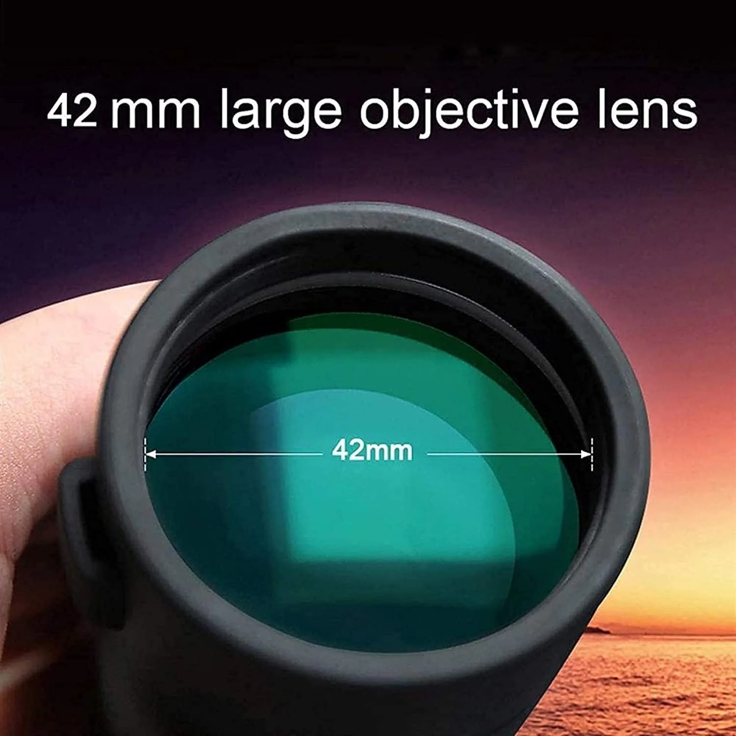 تلسکوپ تک چشمی شیشه ای ED 10x50 - تلسکوپ تک چشمی ضد آب با پوشش چند لایه Ultra HD - منشور BAK4 برای تماشای حیات وحش، پرندگان، شکار، کمپینگ، مسافرت، مناظر حیات وحش (مشکی)