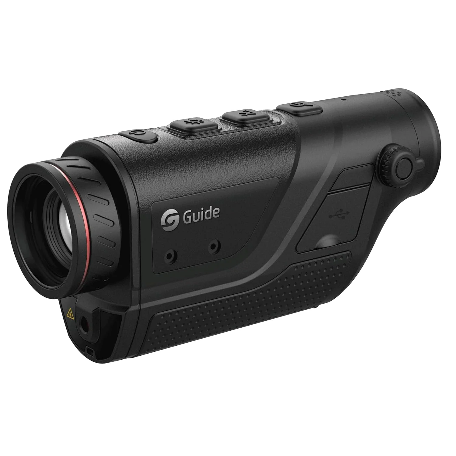 تک چشمی تصویربرداری حرارتی دستی Guide TD420 با رزولوشن IR 400×300، زوم دیجیتال 1، 2 و 4 برابر، فاصله اندازه گیری 0.5 متر تا 200 متر، NETD＜40mK