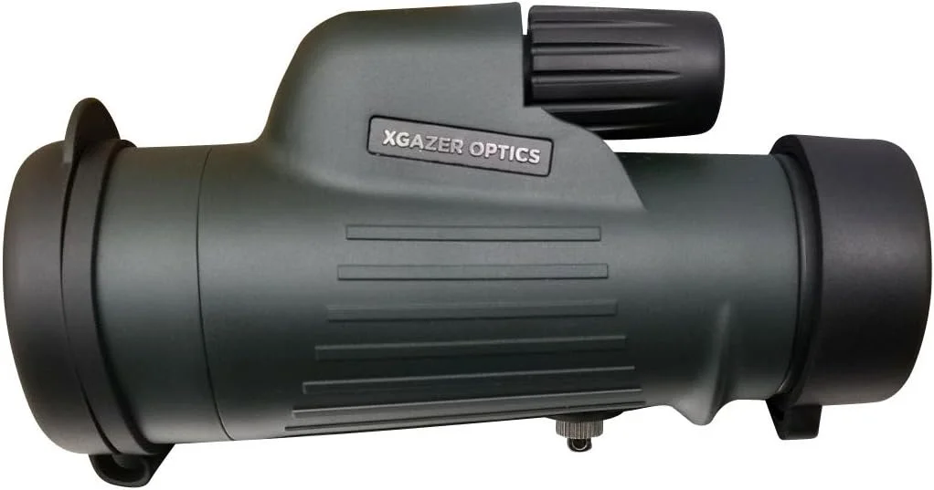 تک چشمی پرقدرت Xgazer Optics 8X42 Point View - ضد آب برای تماشای پرندگان، شکار، ماهیگیری، مسافرت، سافاری، پیاده روی، تک چشمی دوربرد، تک چشمی با راحتی چشم، بند مچی، کیف و پارچه