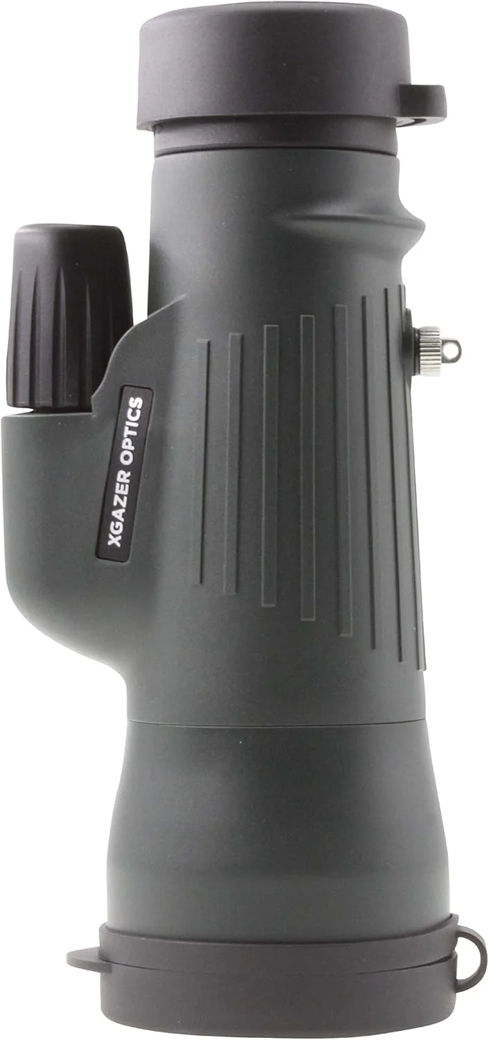 تک چشمی قدرتمند Xgazer Optics 12x50 Point View - ضد آب برای تماشای پرندگان، شکار، ماهیگیری، مسافرت، سافاری، پیاده روی، تک چشمی دوربرد، با بند مچی، کیف و پارچه